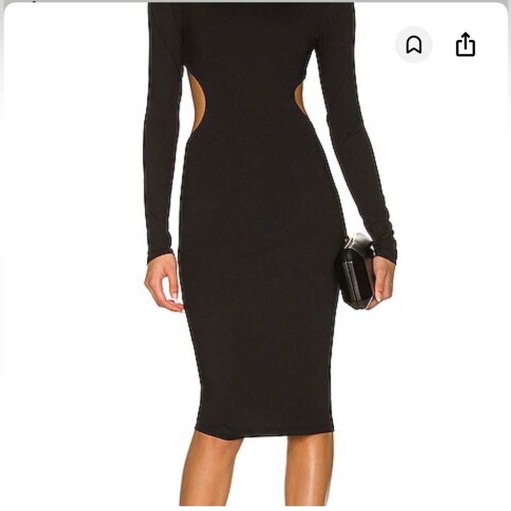 Susana Mónaco NWT Side Cut out Dress in Black